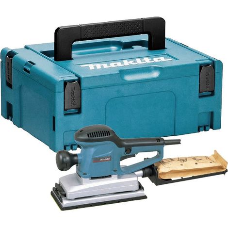 Makita – Ponceuse vibrante 330W avec variateur de vitesse – Fixation par pince ou Velcro – Système de collecte de poussière – Pour bois dur