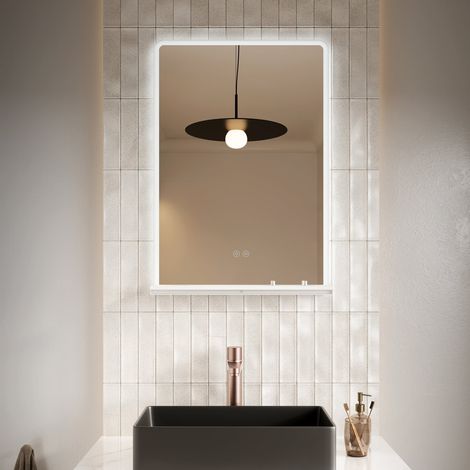 Orbit Charj LED Bathroom Mirror 700mm H x 600mm W (1/4)