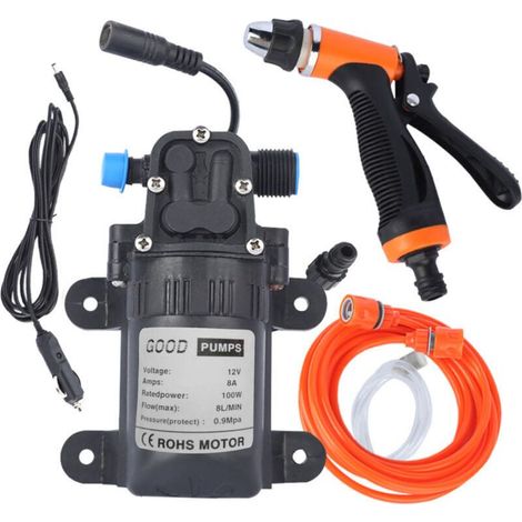 12V 100W haute pression lave-auto Machine de nettoyage pompe à eau déclencheur pistolet de lavage Kit (1/4)