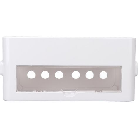 Boîte de rangement pour prises électriques, organisateur de câbles anti-poussière, plastique, taille moyenne, blanche (1/5)