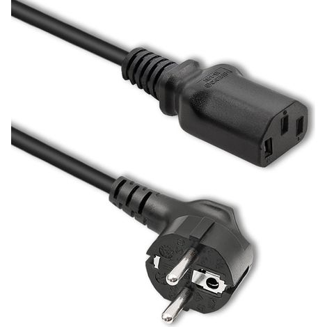 Cable de alimentación Qoltec IEC C13/SCHUKO  3 x 0,75 mm²  1,5 m (1/5)