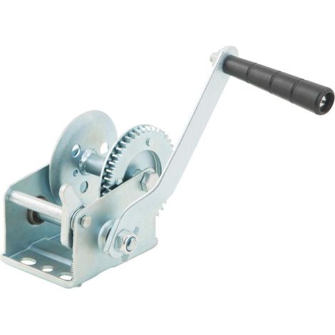 Fartools Ganzstahl-Kurbel-Transportwinde, maximale Belastung 450 kg, Übersetzungsverhältnis 4,2:1, Zweiwege-Umkehrratsche, Kabel nicht im Lieferumfang enthalten
