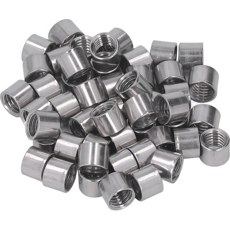 Kit d'entretien robuste en acier inoxydable, écrou d'accouplement à filetage femelle M8, 50 pièces, pour la réparation de machines (1/5)