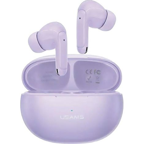 Bluetooth 5.3 USAMS TWS Dual-Mikrofon ENC Kabellose Lila Kopfhörer (1/5)