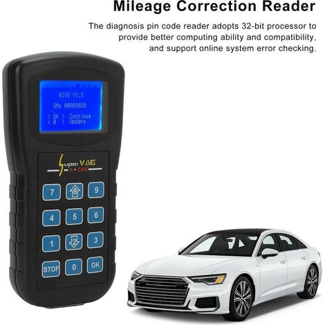 Lecteur de correction de kilométrage pour véhicules – Compatible Bora A6 A8 A4 – Lecture codes d'accès – Réinitialisation coussins d'air