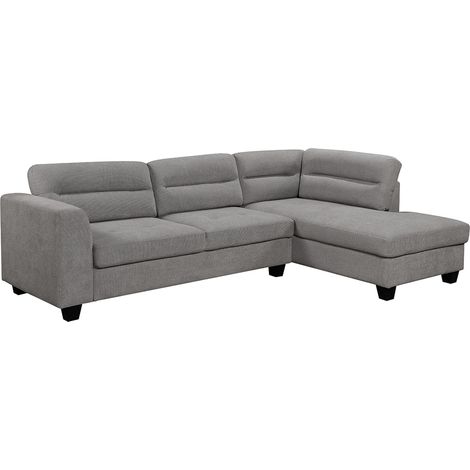 RIGA 4 SEATER FABRIC CHAISE LONGUE CORNER SOFA