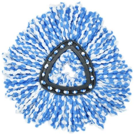 Adaptation vileda o-cedar disque triangulaire rotation 360  degrés tête de mop tête de remplacement fibre mop accessoires (1/5)