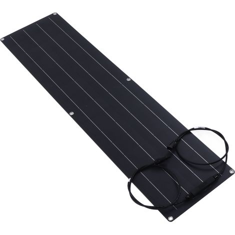 Panneau solaire flexible 50 W haute efficacité, fin et léger, chargeur solaire portable pour camping, camping-car et lampadaire (1/5)