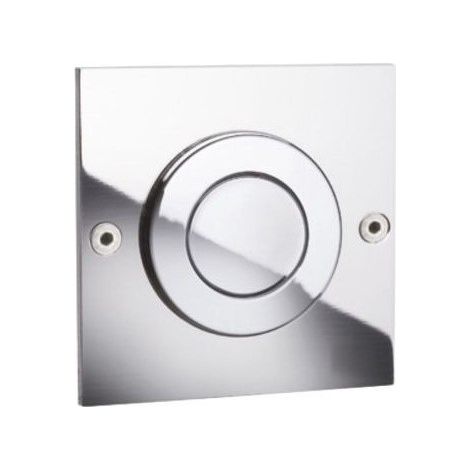 Plaque de commande MONO TREND pneumatique simple débit - inox chromé - Regiplast (1/2)