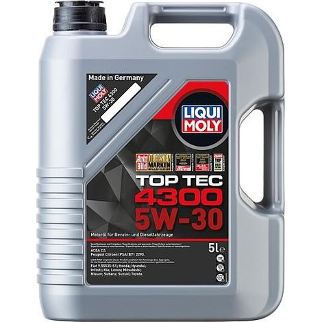 Huile moteur LIQUI MOLY Top Tec 4300 5W-30 bidon 5l