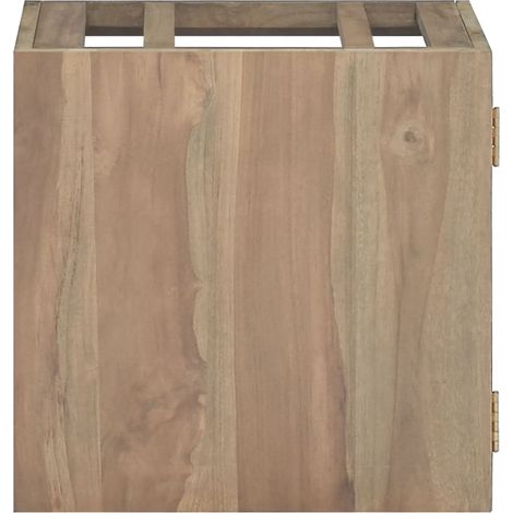 Maison Exclusive - Mobile da Bagno a Parete 46x25,5x40cm in Legno Massello di Teak (1/5)