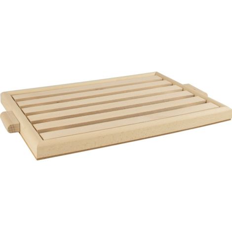 VASSOIO TAGLIAPANE IN LEGNO 38 X 25 X 2.2 CM COLORE LEGNO NATURALE (1/3)