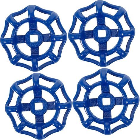 Lot de 8 poignées de vanne en fonte - Roue de vanne, design classique, résiste aux intempéries, pour usage extérieur et industriel. (1/5)