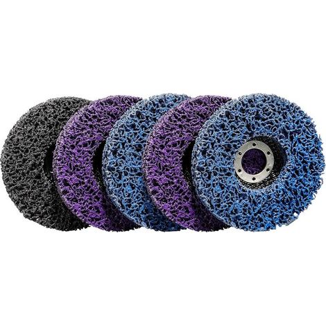 5 Disques de Nettoyage CSD 125 mm Pour Meuleuse d'angle En Nylon Pour éliminer la Rouille les Soudures Éliminer la Peinture la Rouille et l'oxydation (1/5)