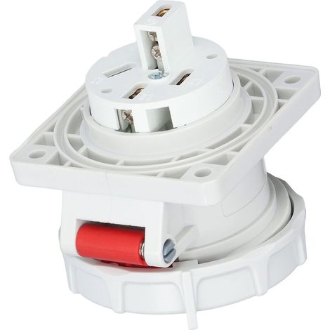 Connecteur mâle droit étanche industriel dissimulé pour câble d'aviation 3P+T CA 380‑415V 16A (1/5)