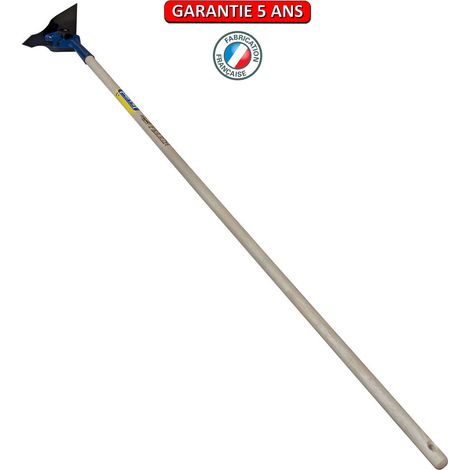 Azada de una sola hoja – mango de madera de 150 cm – herramienta para desherbar OUTILS PERRIN