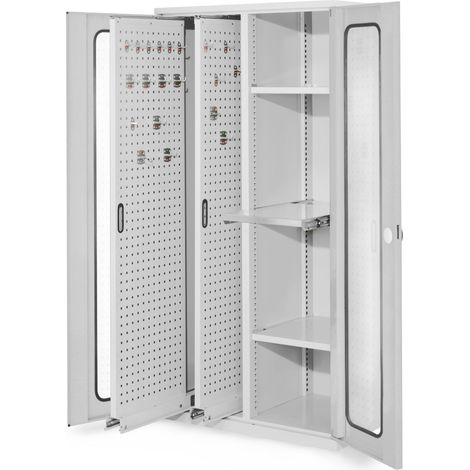 Kappes ®RasterPlan Vertikalschränke 1950x1000x600mm Modell 84 Sichtfenstertüren lichtgrau
