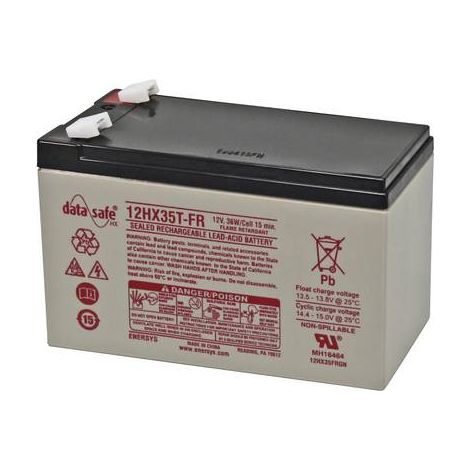 EnerSys Hawker Longlife DataSafe HX 12HX35FR Batterie au plomb 12 V 7.6 Ah plomb (AGM) (l x H x P) 151 x 100 x 65 mm cosses plates 6,35 mm entretien f Y934132 (1/2)