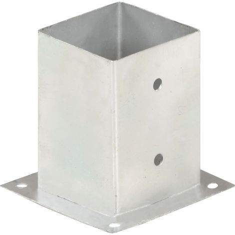 Maison Exclusive - Anclajes para postes 4 unidades metal galvaniz
