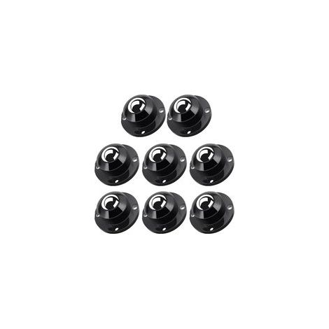 8 PCS Roulettes pour Meubles, Roulettes Universelles Pivotantes à 360°, 45mm Roulettes en Acier Autocollantes pour Petits Meubles, Roulettes Plates