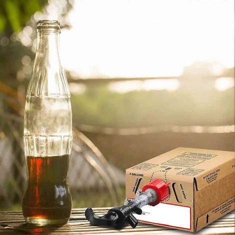 Roter, universeller Zapfhahn für Coca-Cola Bag-in-Box-Getränke, Sirupe und Picknick-Getränkespender von GwenB, 12 cm (1/5)