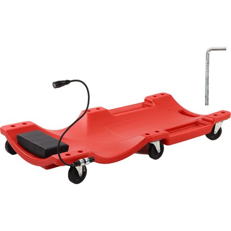 Fauteuil inclinable de réparation automobile de 91 cm (36 pouces), skateboard de réparation automobile, ensemble d'outils de réparation automobile avec lumière LED, universel pour voitures (1/5)