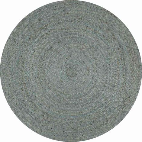 vidaXL Handmade Rug Jute Round 90 cm Olive Green (1/5)