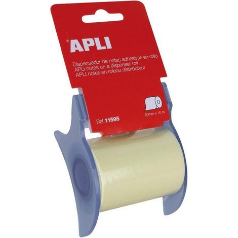 NOTAS ADHESIVAS EN ROLLO 60MMX10M COLOR AMARILLO 11595