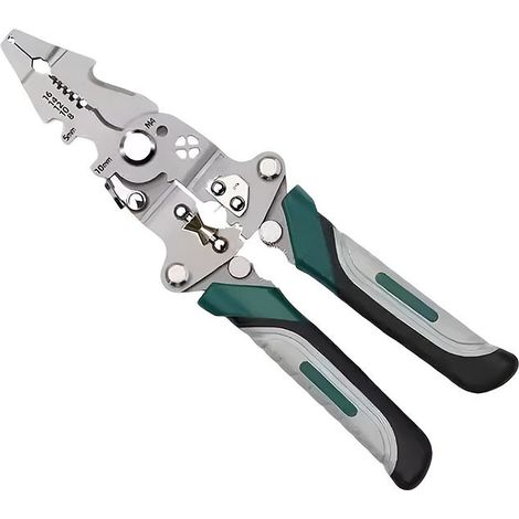 Pince à dénuder électrique pliable multifonction 32‑en‑1, coupe‑fils, sertissage, outil électricien poignée antidérapante (1/4)