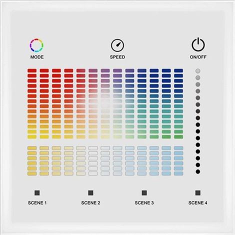 Regolatore Master DMX Touch RGBWW 1 Zona RGB+CCT
