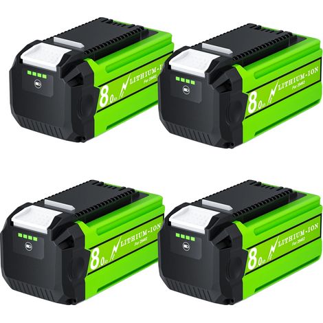 Batteria di ricambio, capacità 8000 mAh, compatibile con utensili da 40 V, 4 batterie (1/2)