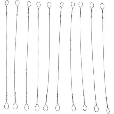 Lot de 10 lames de scie à fil en acier à haute teneur en carbone, mini-bandes de sciage pour le travail du bois, de rechange de 150 mm