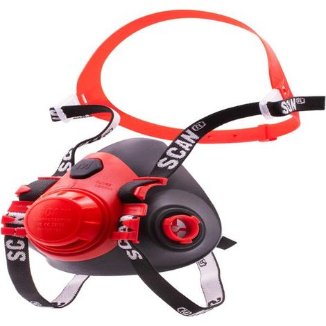 Scan SM7501 Twin Half Mask Respirator No Filters SCAPPERESPMO (1/2)