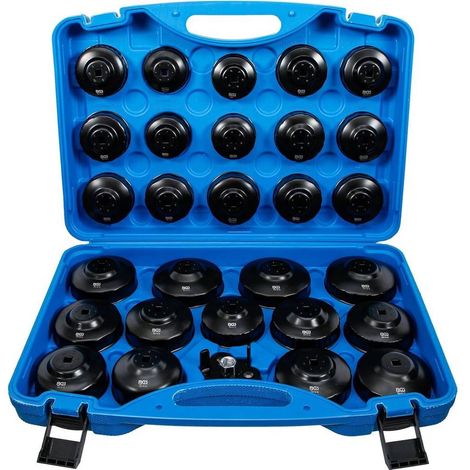 Jeu de Douilles pour Filtres à Huile Multimarques - 30 pcs - Acier Résistant - Entretien Facile et Polyvalent - D-Work