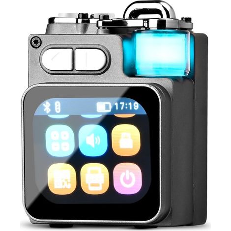 Tragbarer All in One Bluetooth Lautsprecher mit Touchscreen, HD Sound, LED Beleuchtung, kabelloser Stereo Kopplung und Bluetooth 5.4