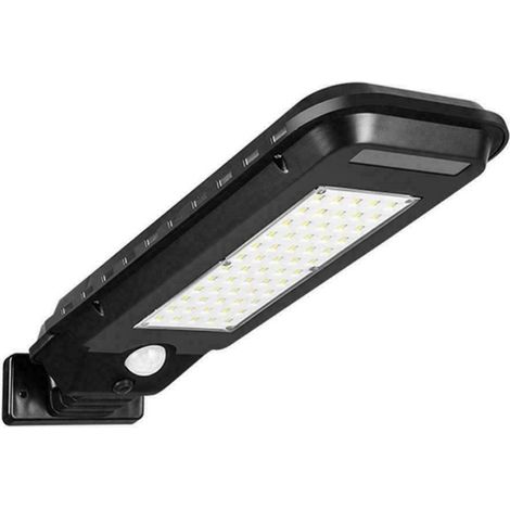 Lampione Stradale Pannello Solare Faro Sensore di Movimento 60 LED SMD T-210B