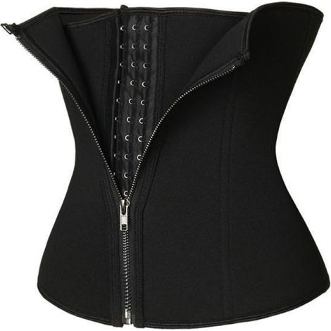 Corset De Soutien Lombaire - Taille Haute Avec Fermeture Éclair Avant - Pour Entraînement Et Remise En Forme - 1 Pièce (1/5)