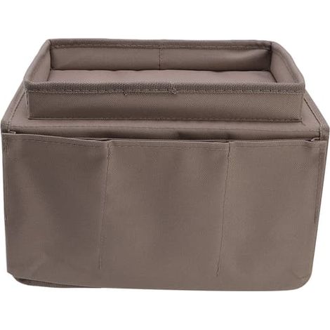 Soffbricka Fällbar Armförvaringshållare Bord 600D Oxfordduk Sidofickor för Soffa Kaffe