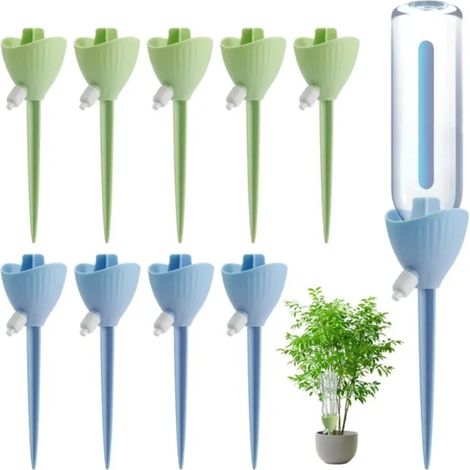 (BLANC 1 pièce) Système d'irrigation goutte à goutte réglable, dispositif d'arrosage automatique pour l'arrosage des plantes à fleurs (1/4)