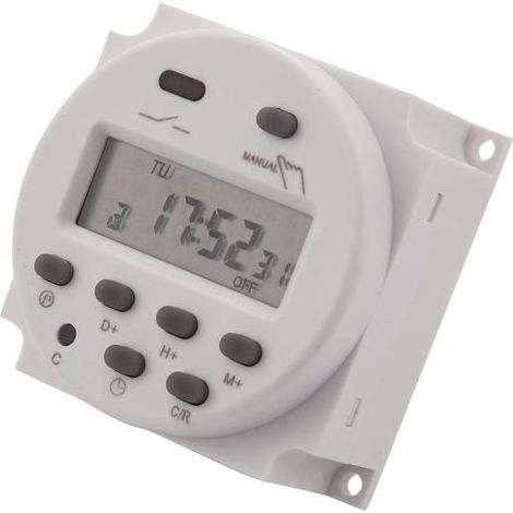 12V DC minuterie programmable Digitale LCD 16A ampère (1/5)