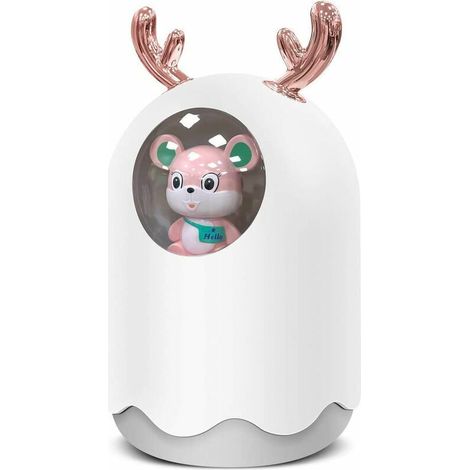 Humidificat d'Air, Mini Diffus d’huiles Essentis Humidificat à Brume, Portable Silencieux Humidificat D’air avec fonction veilleuse coulpour Chambre, Bureau, Auto, Maison (1/3)