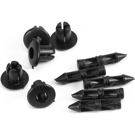 Car Styling 100 Pieces 6mm Plastic Rivet Motorcycle Fairing Trim Clips for Honda, Yamaha, Suzuki A (1/5)