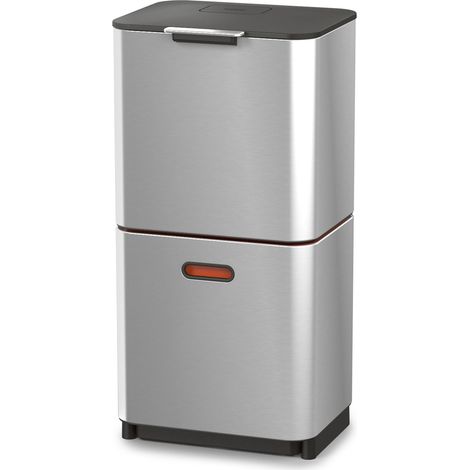 Poubelle d'extérieur Totem Max 30060 – Séparation des déchets 60 L – Acier inoxydable avec filtre à charbon actif – Design vertical – Joseph & Joseph (1/10)