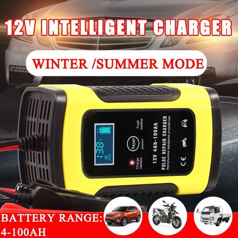 Caricatore automatico Intelligente mantenitore con Schermo LCD per Auto Moto (1/5)