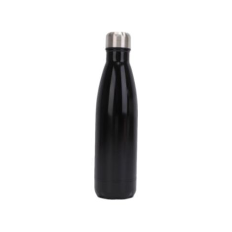 Gobelet isotherme en acier inoxydable noir 1000 ml + goupillon bleu basique (1 pièce) (1/5)