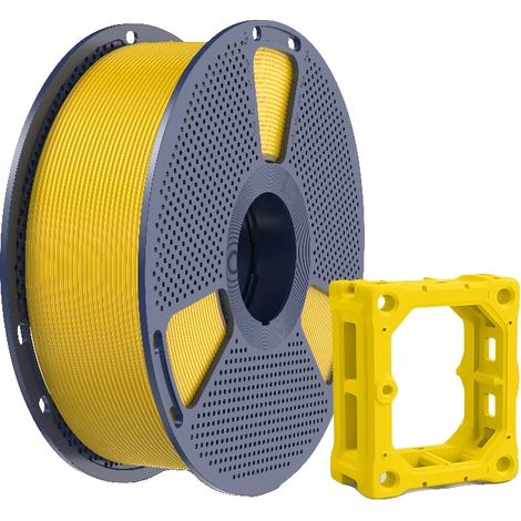 Filament d'imprimante 3D, ultra-résistant, vitesse d'impression rapide, Jaune vif (1/2)