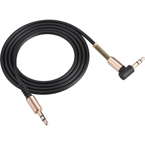 Câble Auxiliaire 3.5mm Mâle à Mâle en Forme de L et Droite pour Enceintes et Casques (1/5)