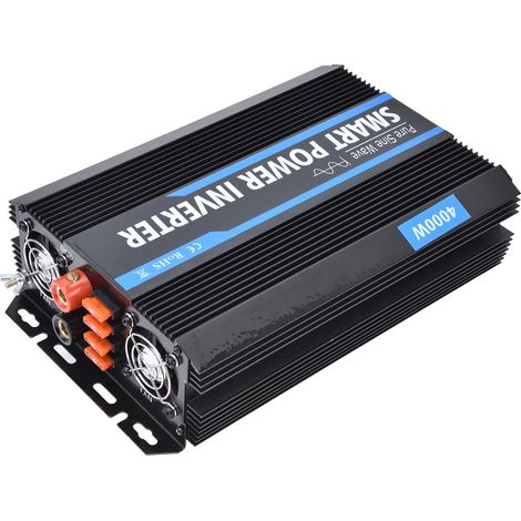 Sinus-Wechselrichter mit Digitalanzeige, 12 V DC auf 220 V AC, Transformator 4000 W (1/5)