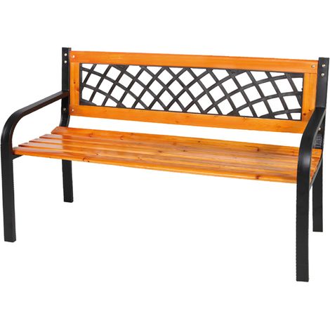 PANCHINA 'GURZIA' cm. 118 x 50 x h.75 - nera  - LIF