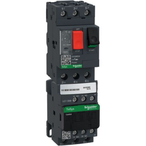 TeSys GV2DM - démarreur moteur combiné - direct - 2,5..4A - 24Vcc (1/2)